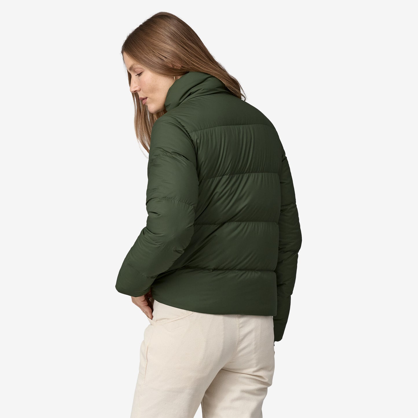 Patagonia Women's Silent Down Jacket Torrey Pine Green