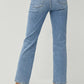 Risen High Rise Crossover Straight Jean