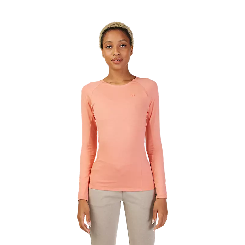 Fox Women's Rep LS Top Salmon