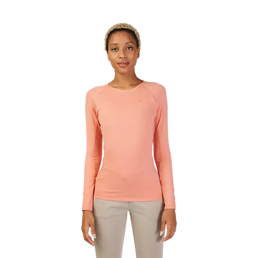 Fox Women's Rep LS Top Salmon