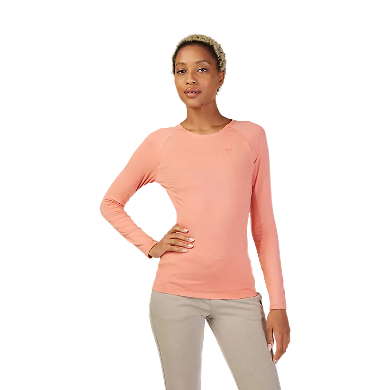 Fox Women's Rep LS Top Salmon