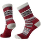 Smartwool Women's Everyday Cozy Snowed In Sweater Crew Socks Tibetan Red