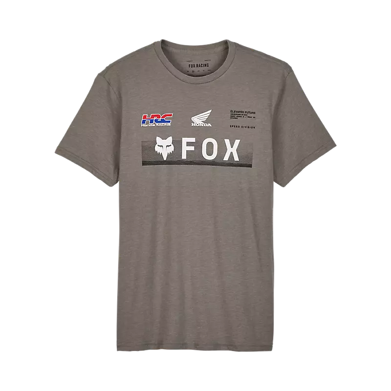 Fox Men's X Honda Premium Short Sleeve Tee Heather Graphite