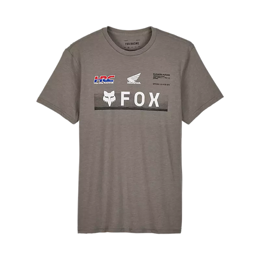 Fox Men's X Honda Premium Short Sleeve Tee Heather Graphite