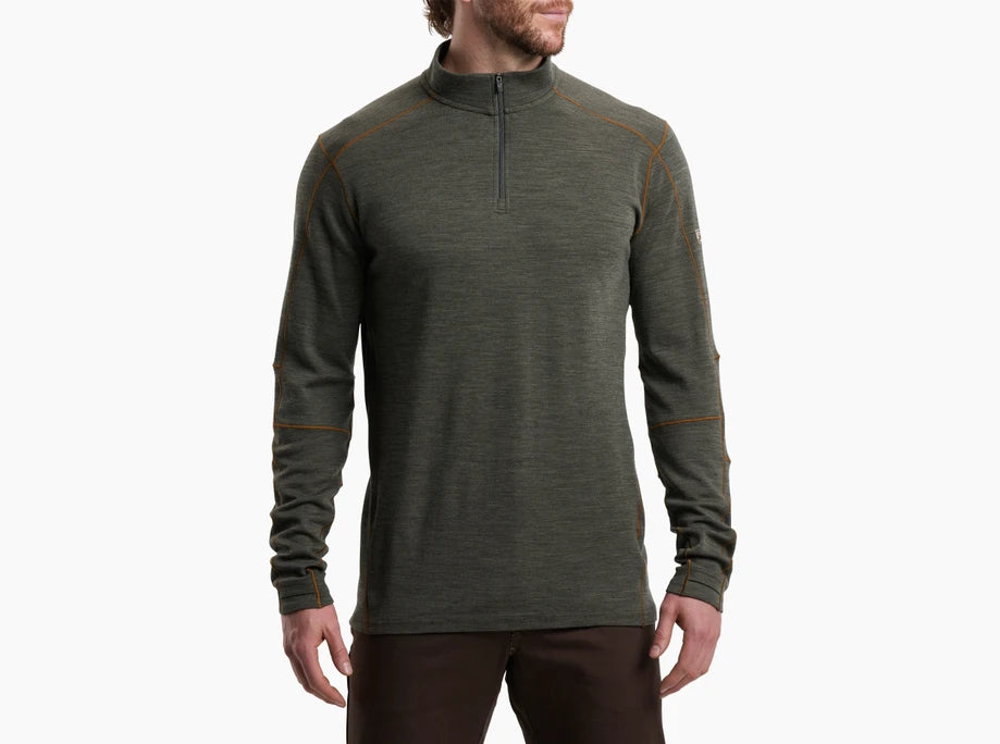 Kuhl Men's Invigoratr 1/4 Zip Olive Copper