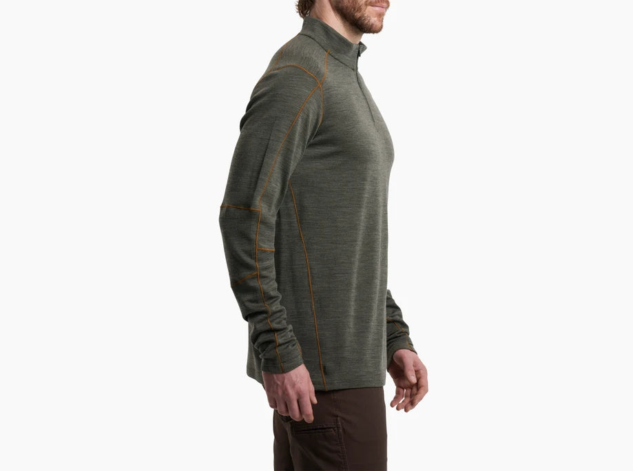 Kuhl Men's Invigoratr 1/4 Zip Olive Copper