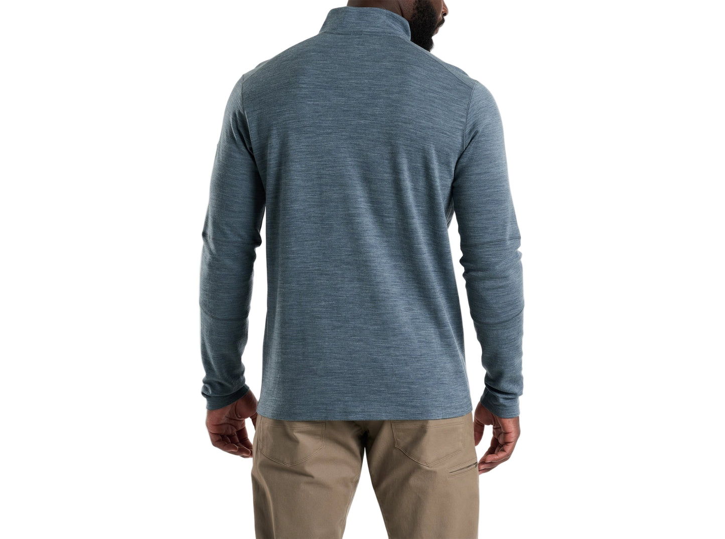 Kuhl Men's Invigoratr Merino 1/4 Zip Slate Blue