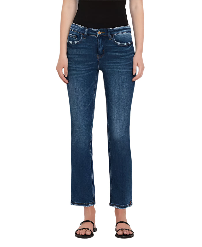 Flying Monkey Mid Rise Ankle Slim Straight Wax Plant