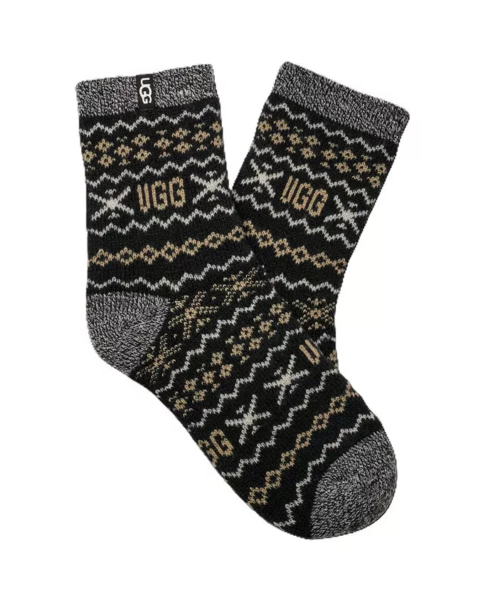 UGG® Women’s Cressida Cozy Quarter Black Multi UGGisle