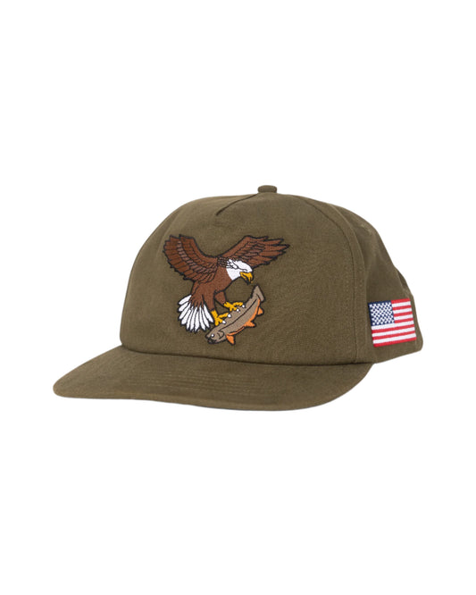 Salty Crew Men’s America Soarin Snapback Olive