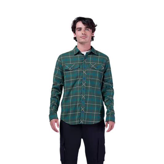 Fox Men's Survivalist Stretch Flannel Ls  Dark Sage