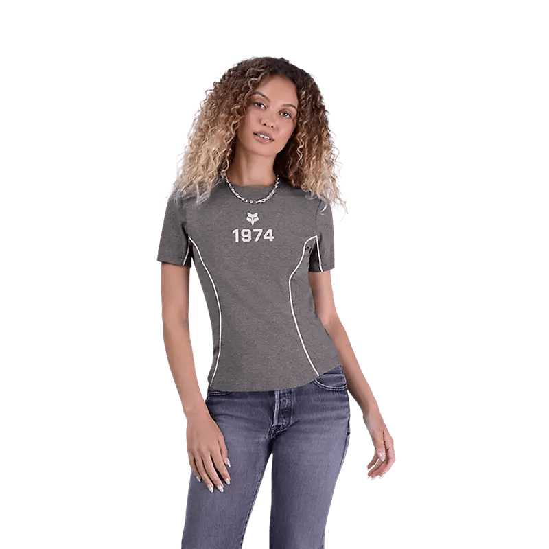 Fox Women's Moto - X Fitted Tee Heather Graphite - Brekken's
