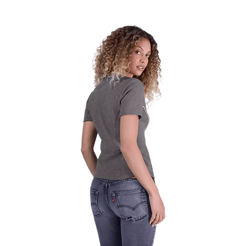 Fox Women's Moto - X Fitted Tee Heather Graphite - Brekken's