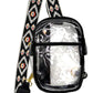 CC Aztec Strap Clear Bag