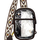 CC Aztec Strap Clear Bag