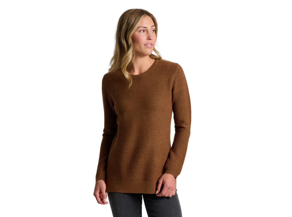 Kuhl Women's Solace Crew Tunic Sweater Coffee