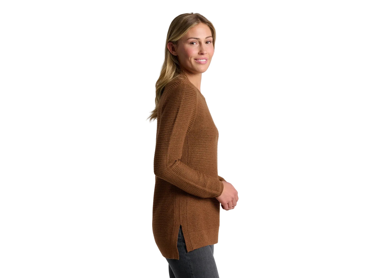Kuhl Women's Solace Crew Tunic Sweater Coffee