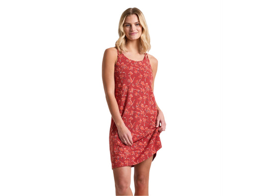 Kuhl Women's Lyra Krossbak Dress Scarlet Print