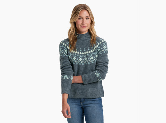 Kuhl Women's Alpina Sweater Mineral Blue