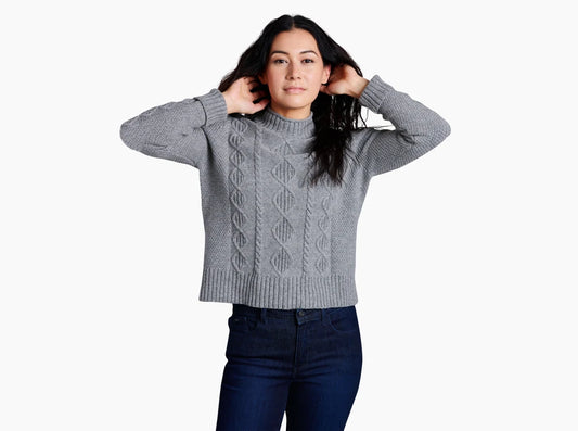 Kuhl Women's Helena Cable Sweater Shale