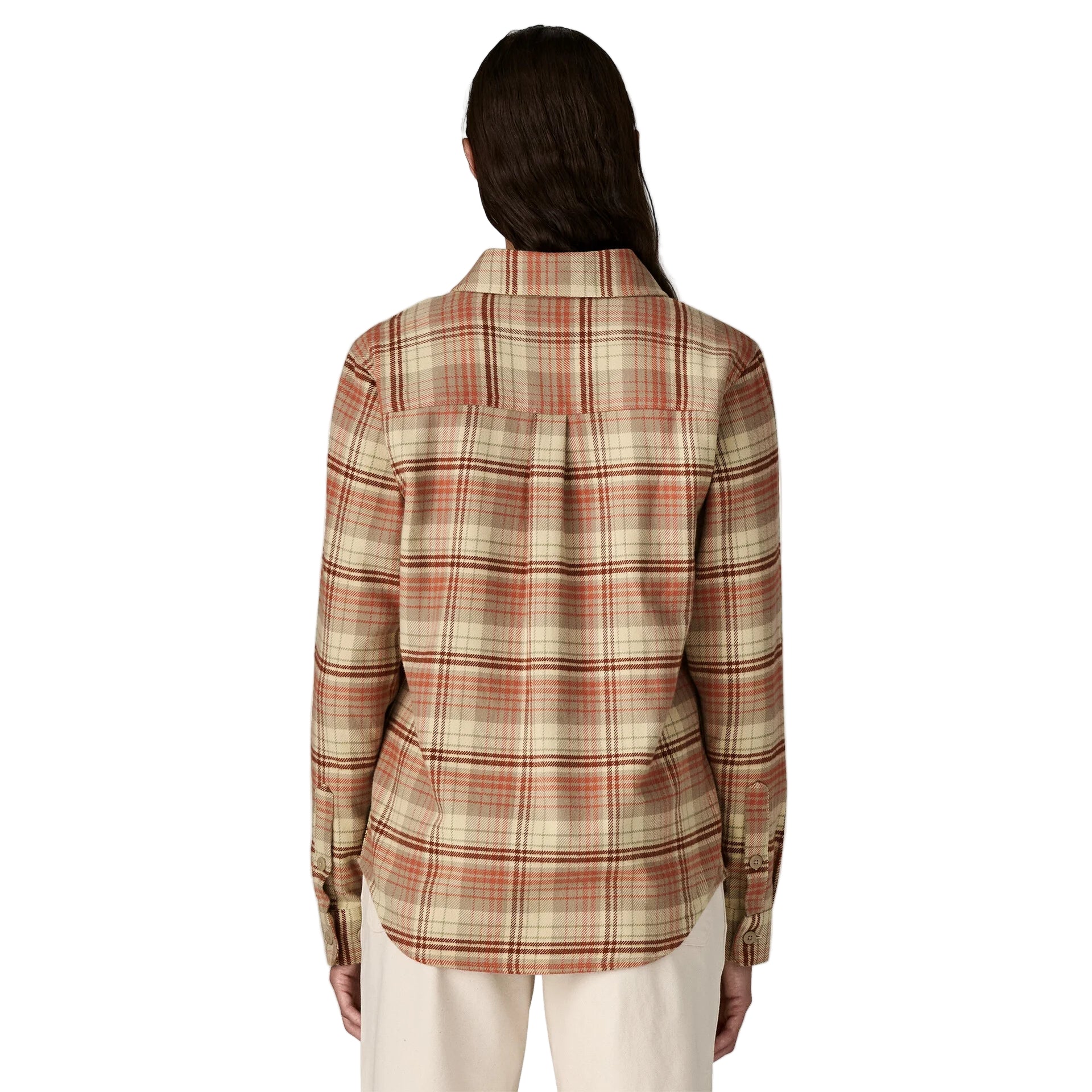 Patagonia Women's Fjord Flannel Shirt River Plaid: Potters Red - Brekken's
