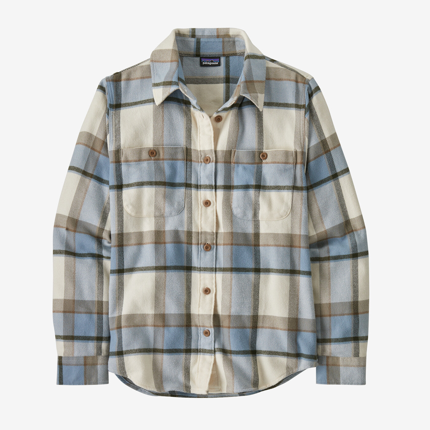 Patagonia Women's Fjord Flannel Shirt Sunrise Ridge: Natural