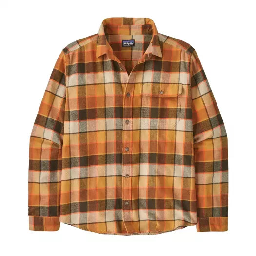 Patagonia Men's L/S LW Fjord Flannel Shirt Rocky: Otter Brown