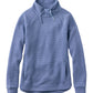 L.L. Bean Women's Ridgeknit Crossneck Pullover  Regular Deep Lake