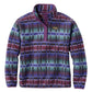 L.L. Bean Women's Mountain Classic Fleece Pullover Print Regular Fig Retro Stripe
