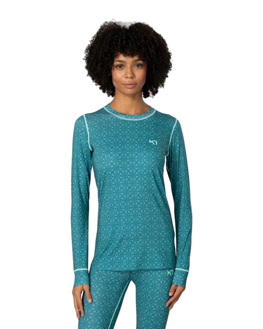 Kari Traa Fryd Long Sleeve Base Layer Peacock