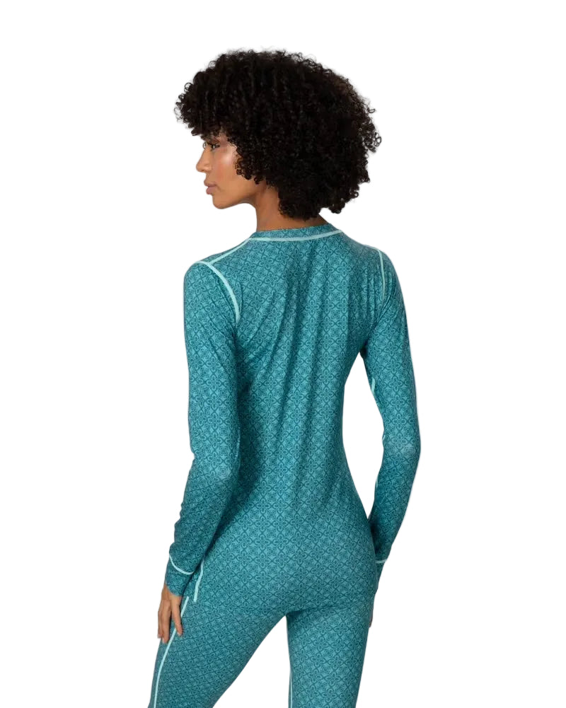 Kari Traa Fryd Long Sleeve Base Layer Peacock