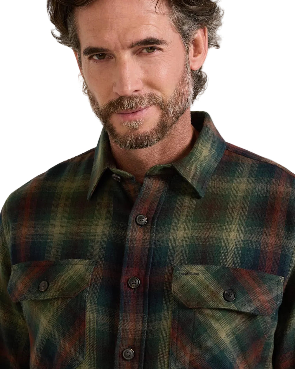 Pendleton Men's Burnside Flannel Shirt Green Multi Plaid
