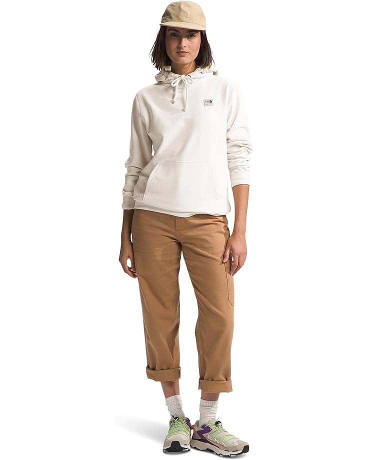 The North Face Women's Heritage Patch Pullover Hoodie White Dune