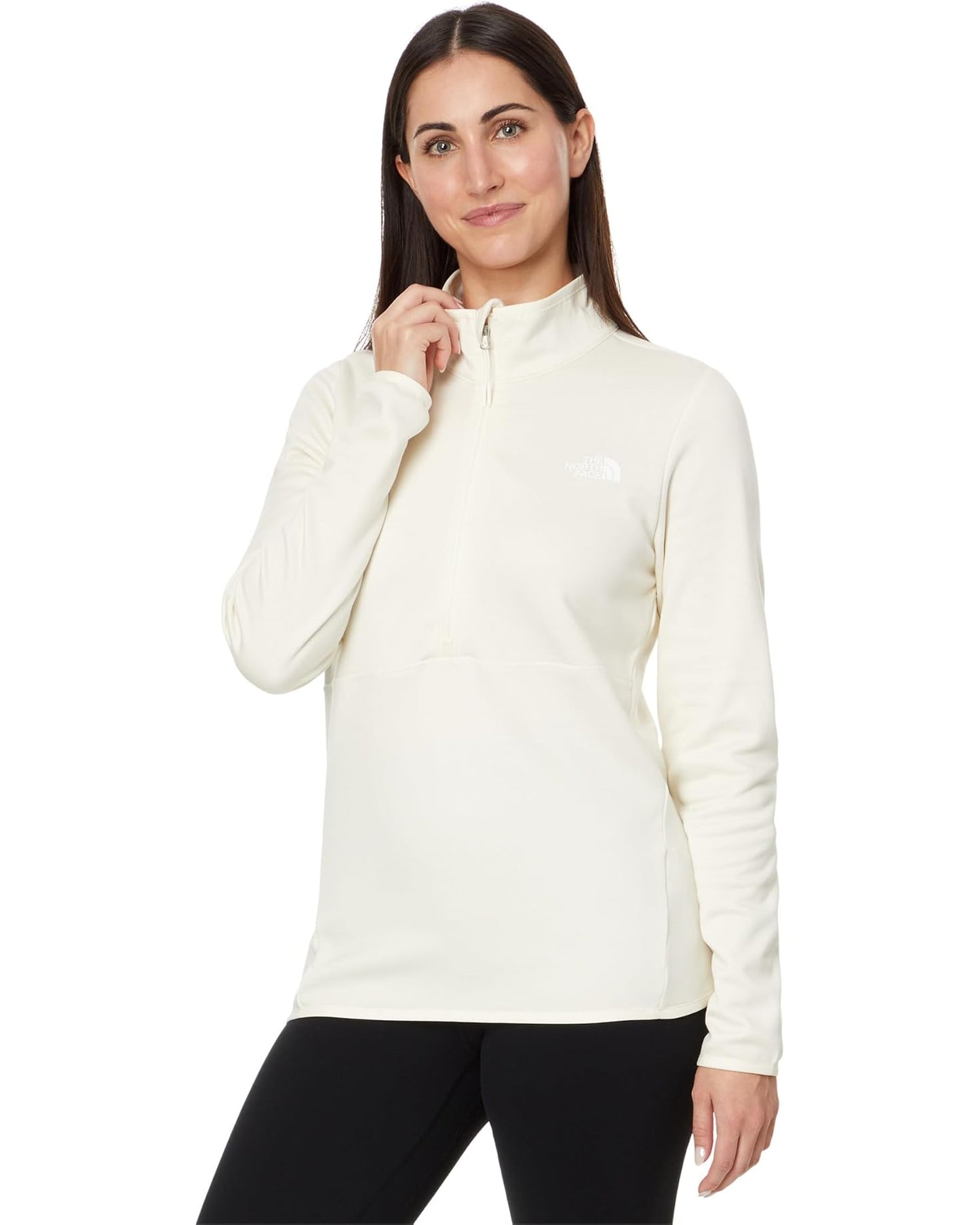 The North Face Women's Canyonlands ¼ Zip White Dune Heather