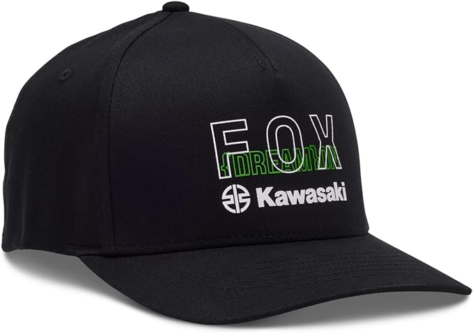 Fox X Kawi Flexfit Hat Black