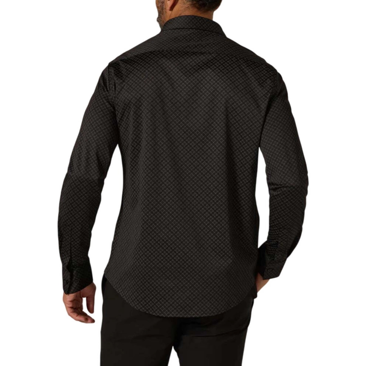 7 Diamonds Men’s Liberty Long Sleeve Shirt Black
