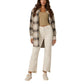 7 Diamonds Women’s Generation Plaid Shacket Beige