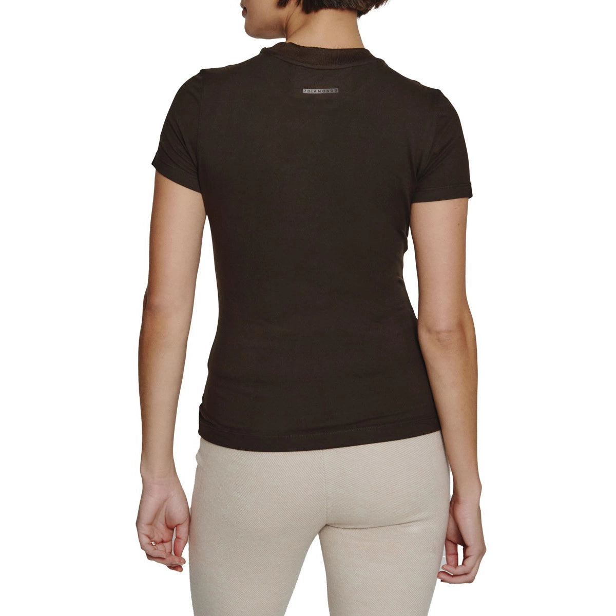 7 Diamonds Women’s Core Crew Neck Tee Mocha