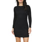 7 Diamonds Women’s Rev Ribbed Long Sleeve Dress Onyx