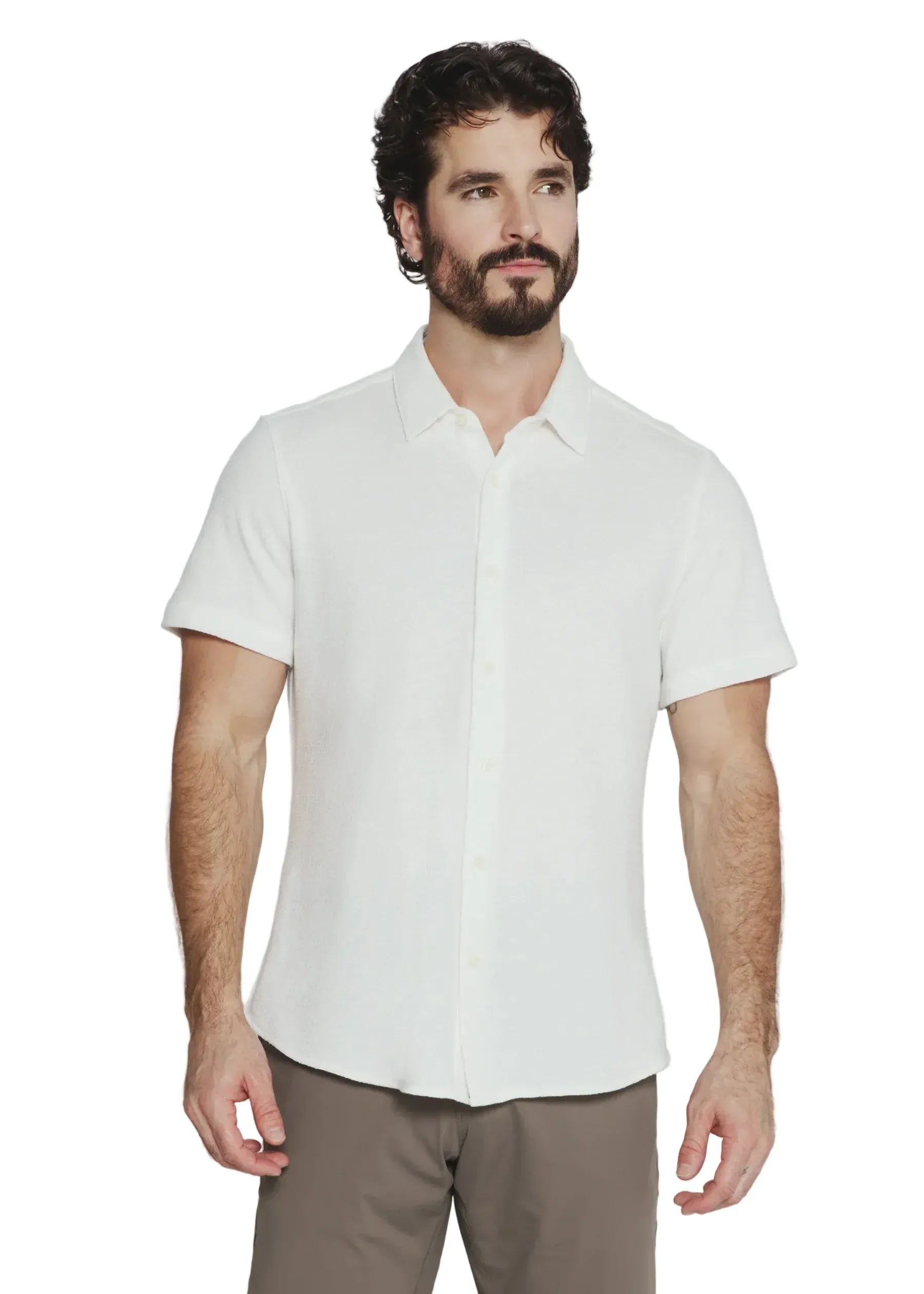 7 Diamonds 102 7 Diamonds Men's The Rowan Short Sleeve Shirt White