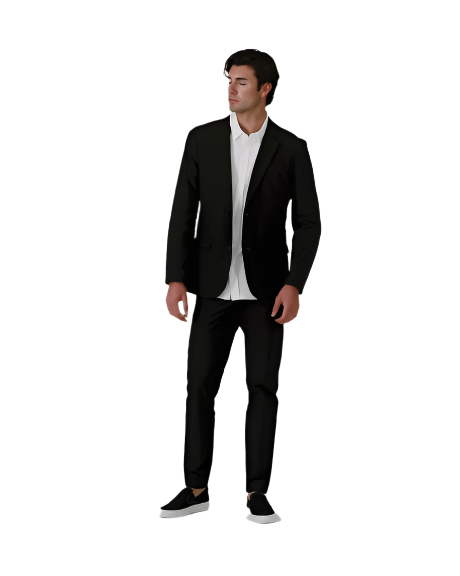 7 Diamonds 104 7 Diamonds Men's Infinity Blazer Black