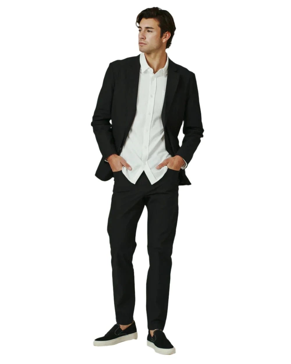 7 Diamonds 104 7 Diamonds Men's Infinity Blazer Black