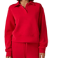 7 Diamonds 181 7 Diamonds Women’s Rev Polo Pullover Ruby Red
