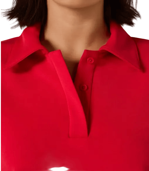 7 Diamonds 181 7 Diamonds Women’s Rev Polo Pullover Ruby Red