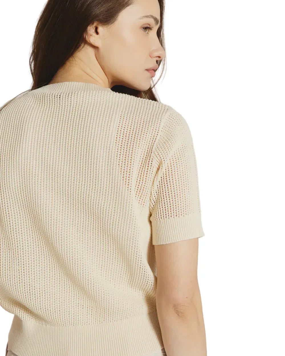 7 Diamonds 181 7 Diamonds Women’s Selene Open Knit Top Cream