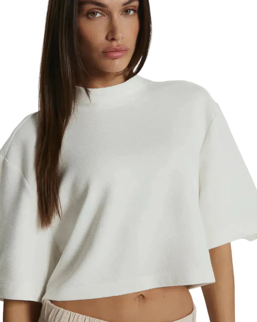 7 Diamonds 184 7 Diamonds Women’s Ellis Short Sleeve Crop Top White