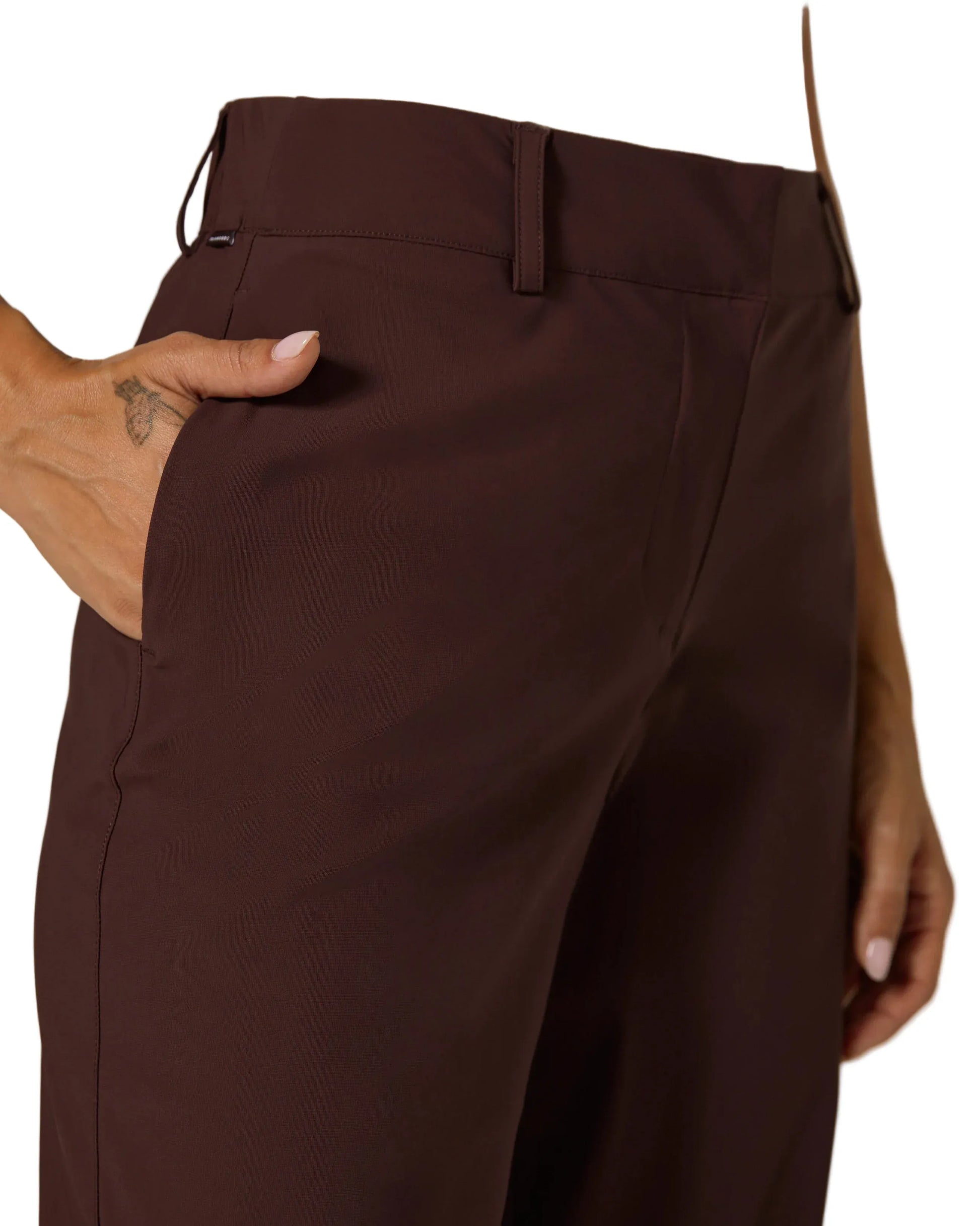 7 Diamonds 184 7 Diamonds Women’s Zuma High Waisted Trouser Burgundy