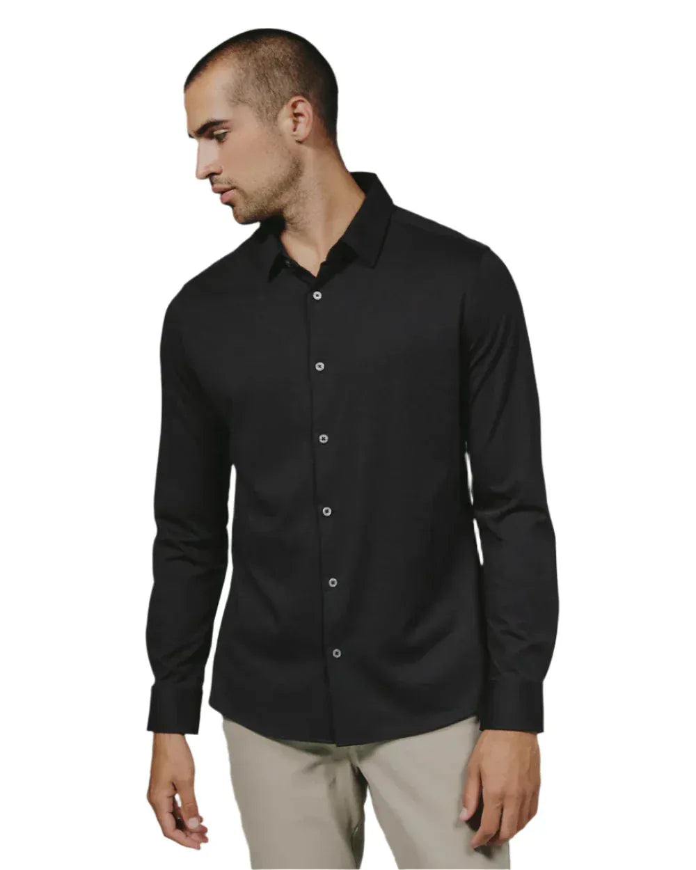 7 Diamonds 502 7 Diamonds Men's Girona Long Sleeve Shirt Black