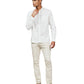 7 Diamonds 502 7 Diamonds Men's Naples Long Sleeve Shirt White
