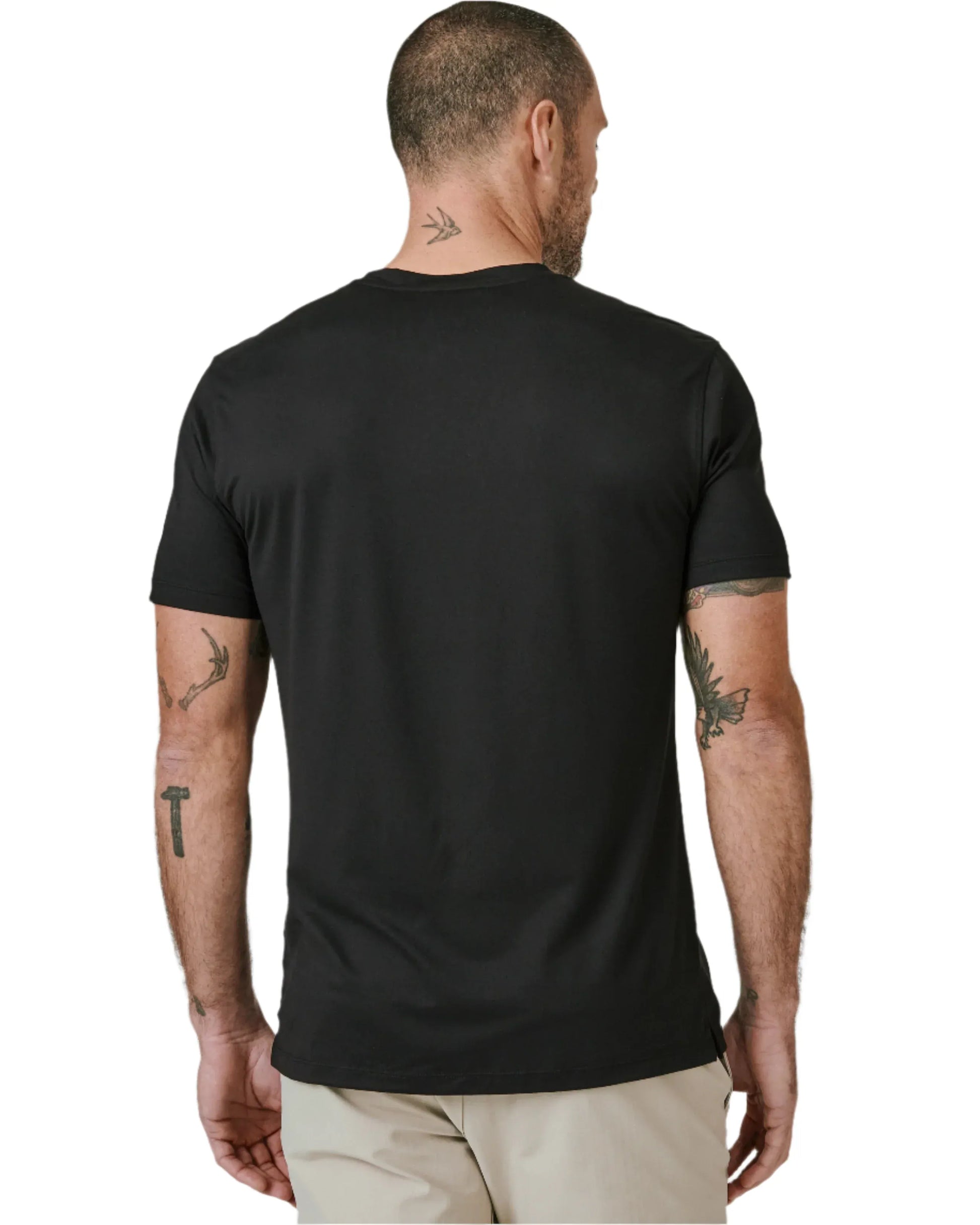 7 Diamonds 505 7 Diamonds Men's Core Crew Neck Tee Black